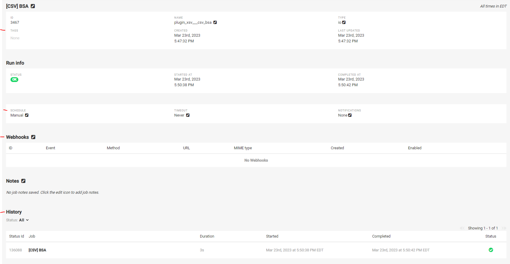 Job Page Mitto UI
