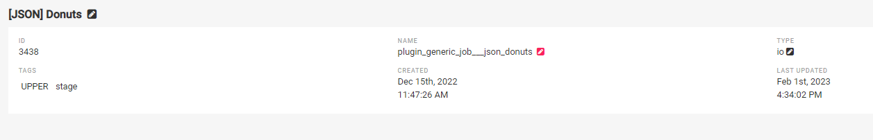 JSON Mitto Job