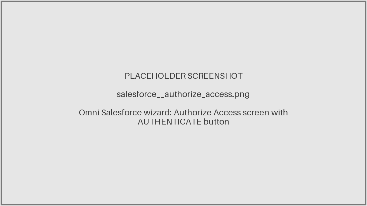 Authorize Access screen with the AUTHENTICATE button